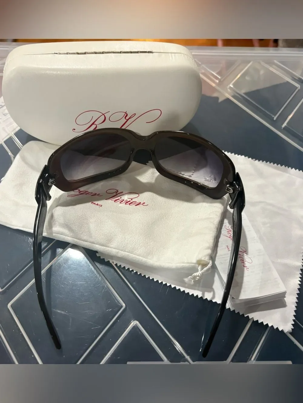 Roger Vivier Women's Brown Sunglasses